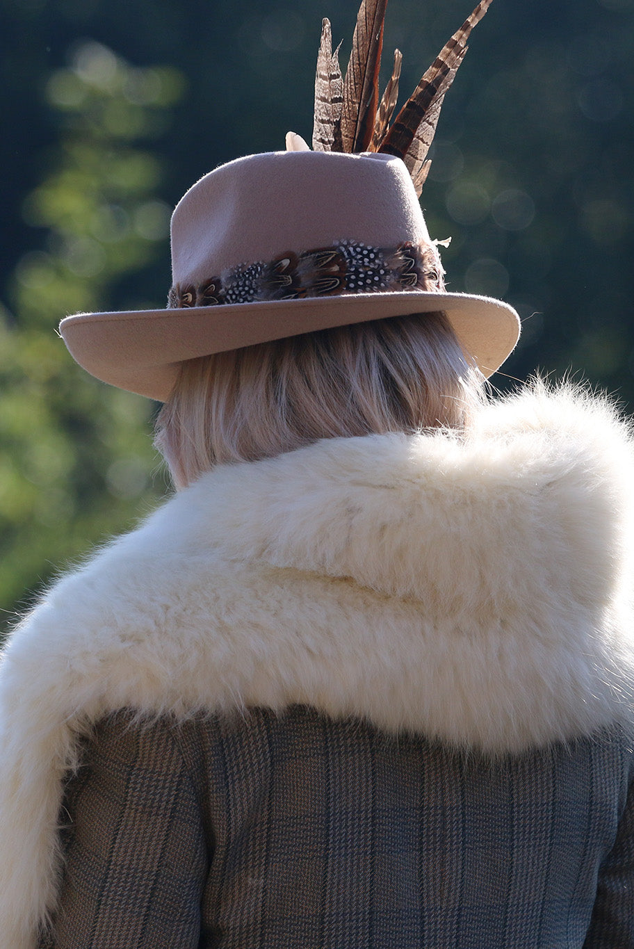 Vintage arctic fox fur wrap in XL