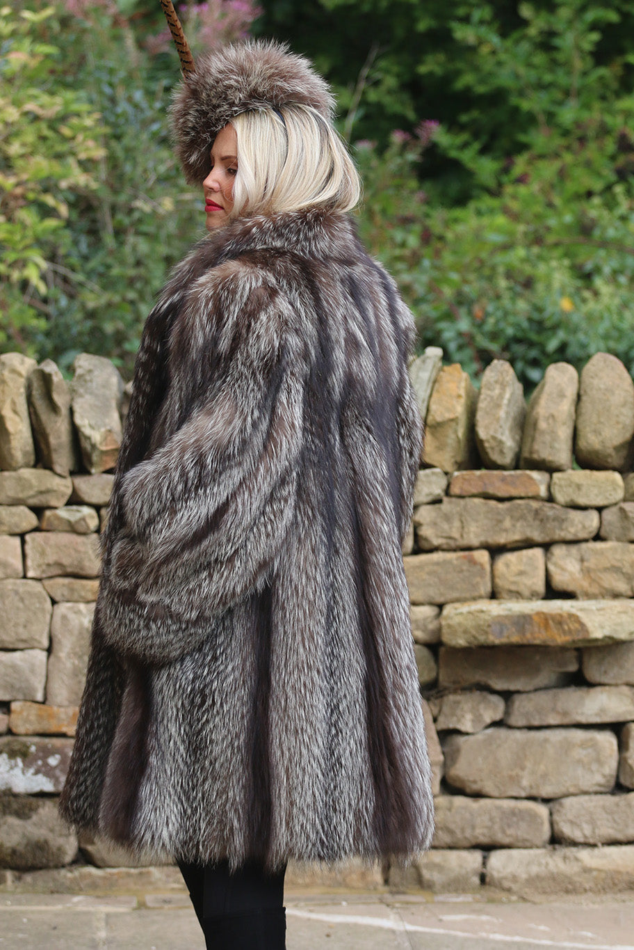 Vintage Vogue Silver Fox Fur coat