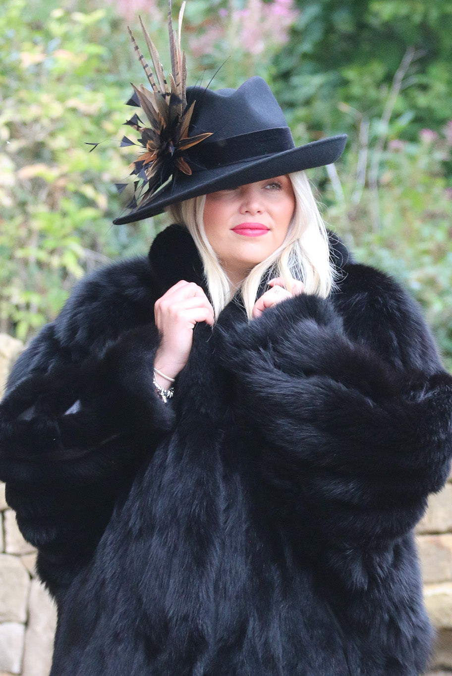 Vintage Saga blue fox fur coat