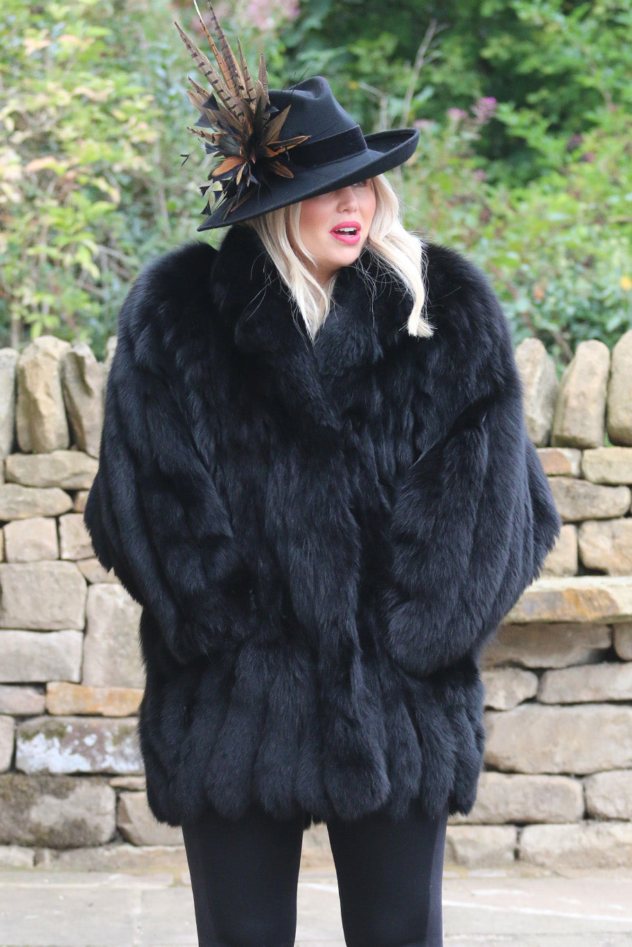 Vintage Saga blue fox fur coat