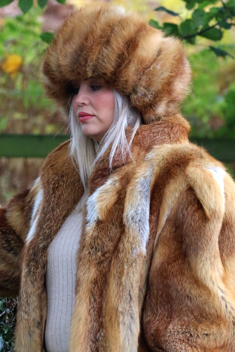 Vintage  fox fur coat