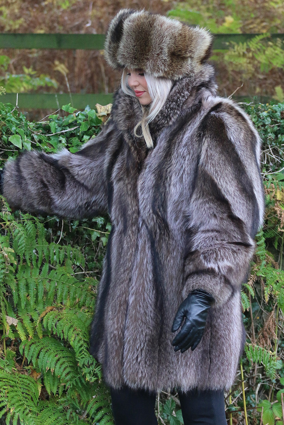 Vintage Racoon Fur coat