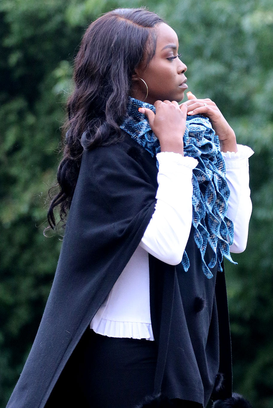 Cashmere Wool mix Jabot
