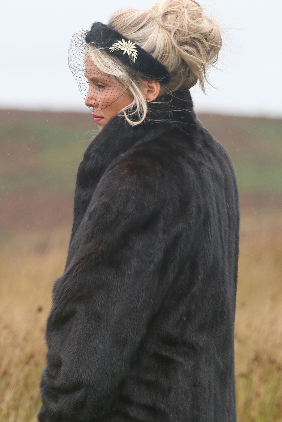 Vintage mink fur coat (v panel)