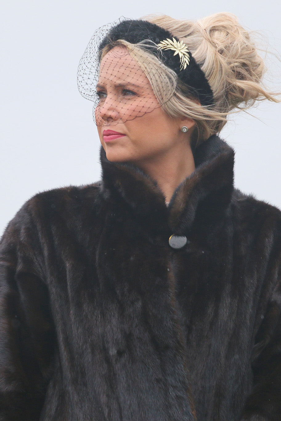 Vintage mink fur coat (v panel)
