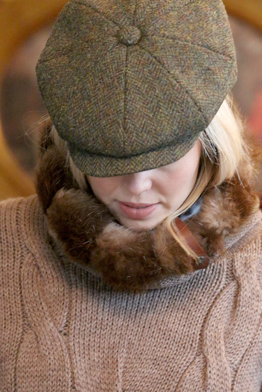 Cheltenham Snood with Mink trim