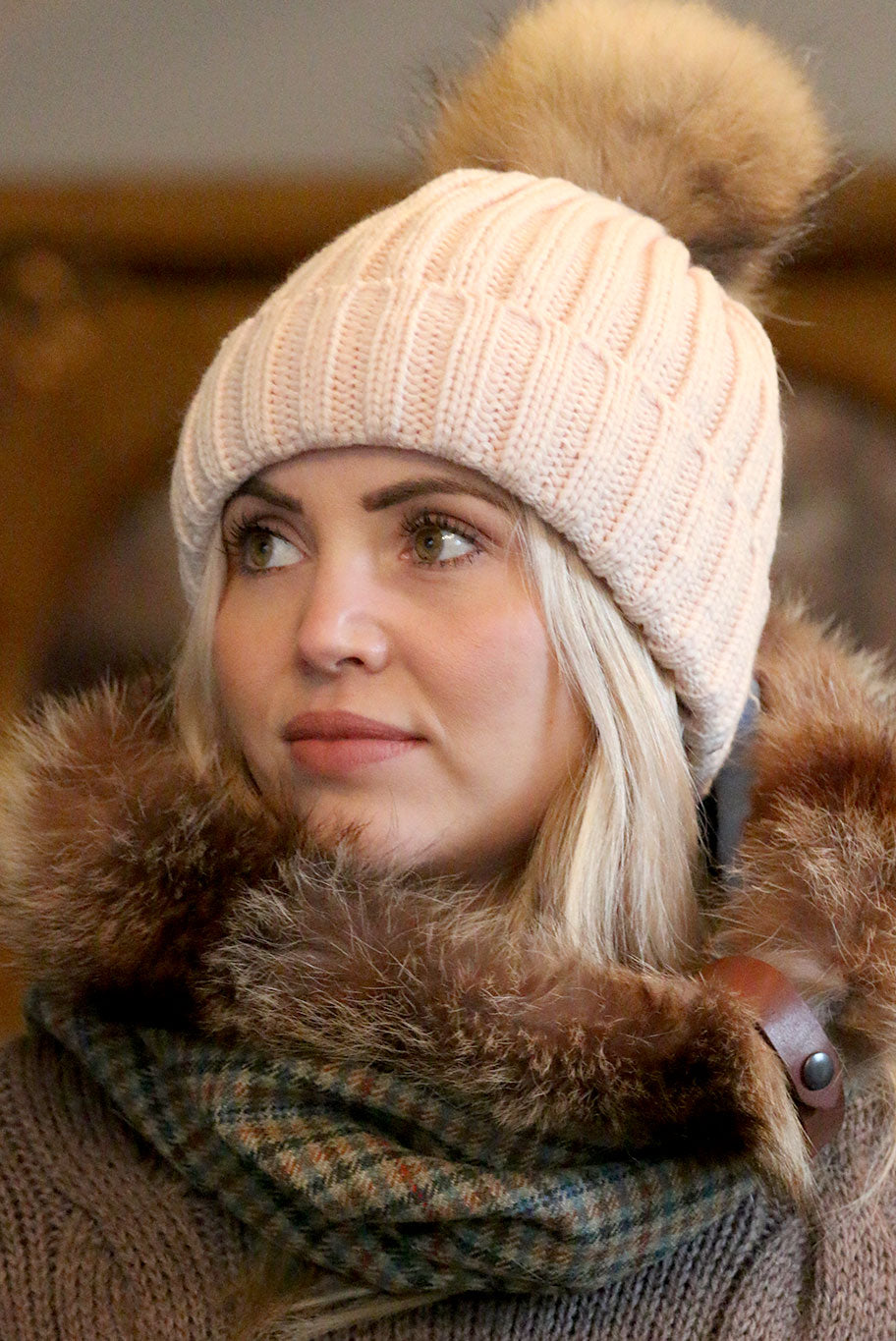 Cheltenham Snood with Mink trim