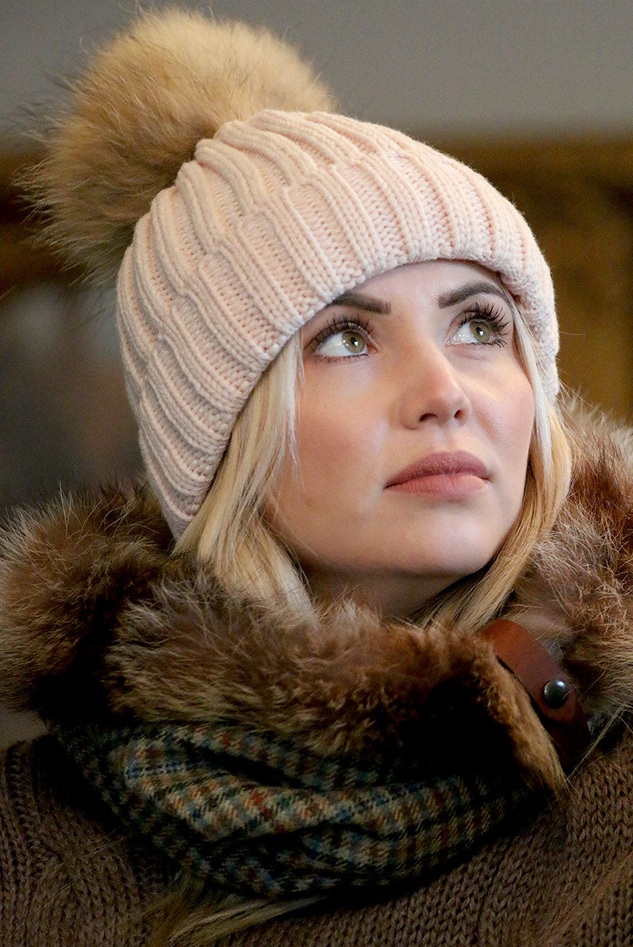 Cheltenham Snood with Mink trim