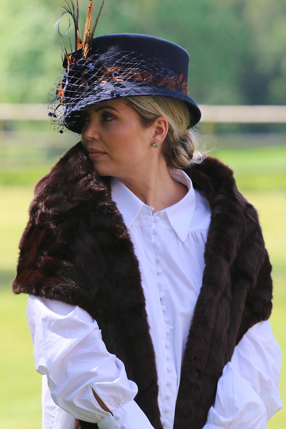 Vintage mink fur wrap