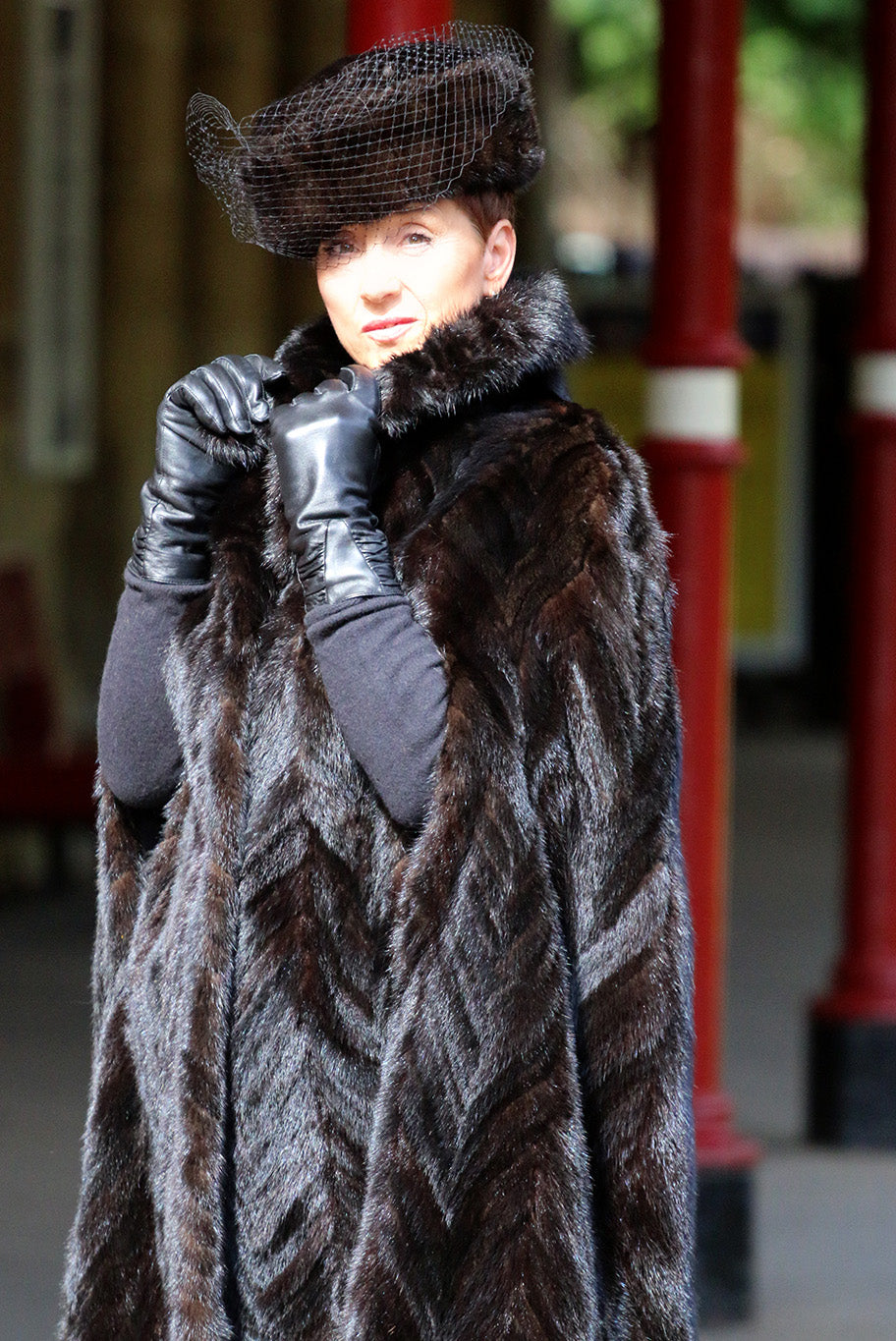 Vintage mink cape