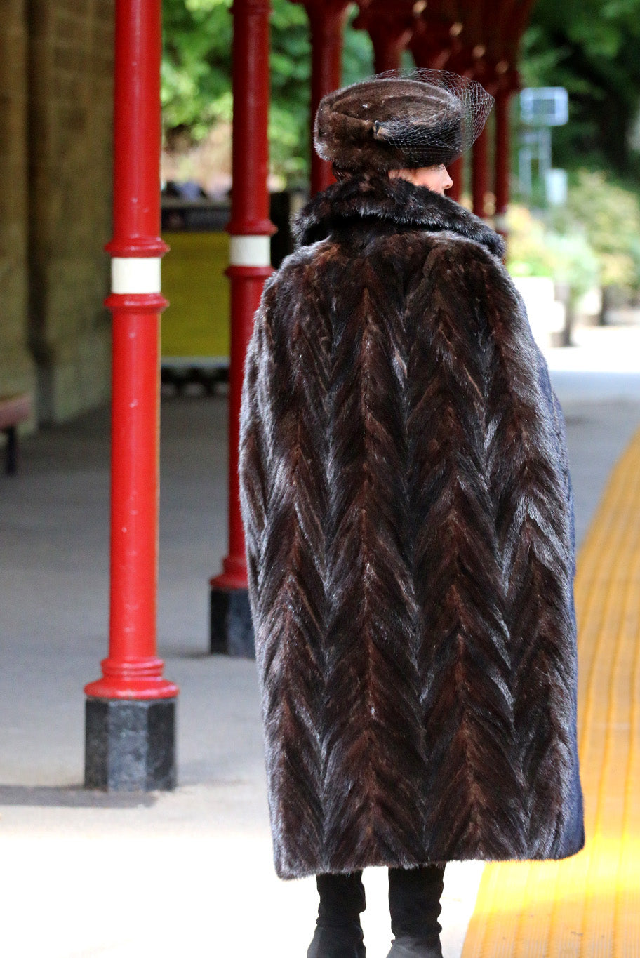 Vintage mink cape
