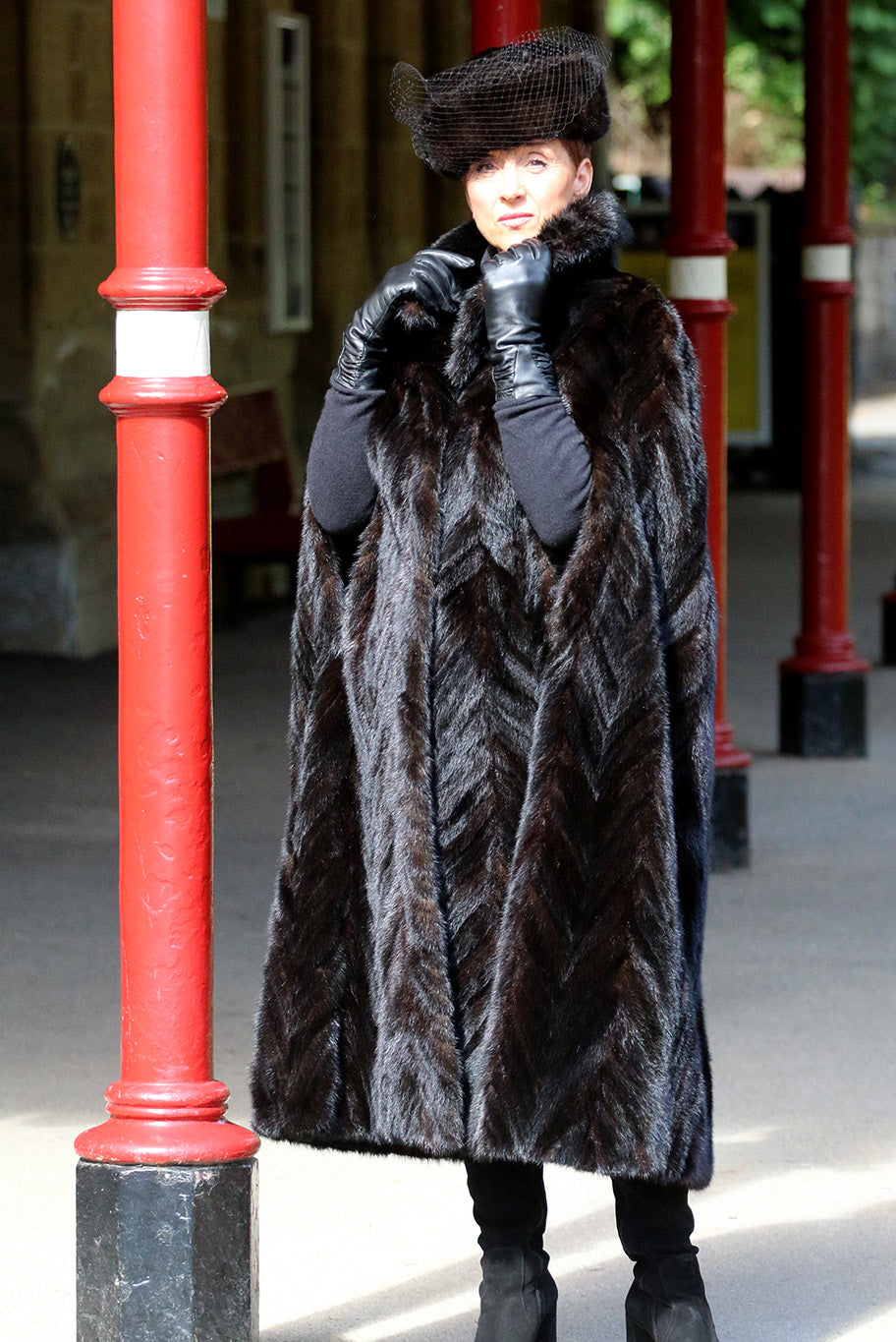 Vintage mink cape