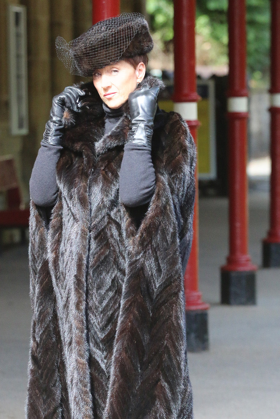 Vintage mink cape