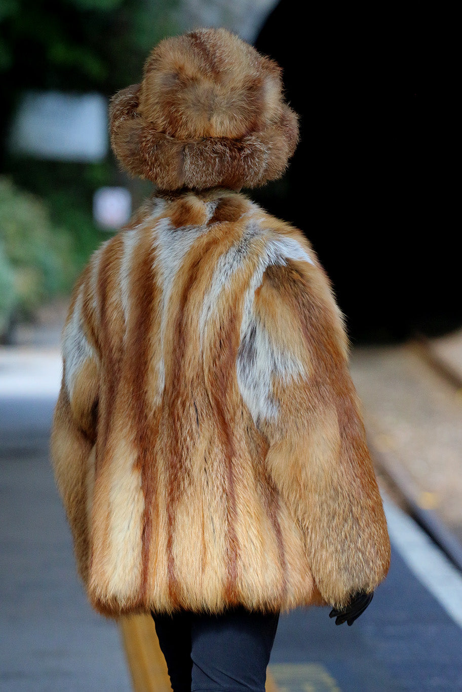 Vintage fox fur jacket