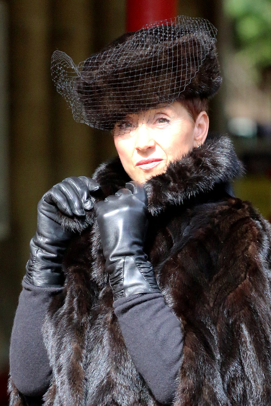 Vintage mink fur hat