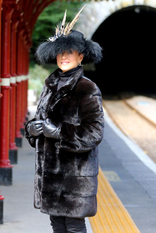 Mink Coat in Black