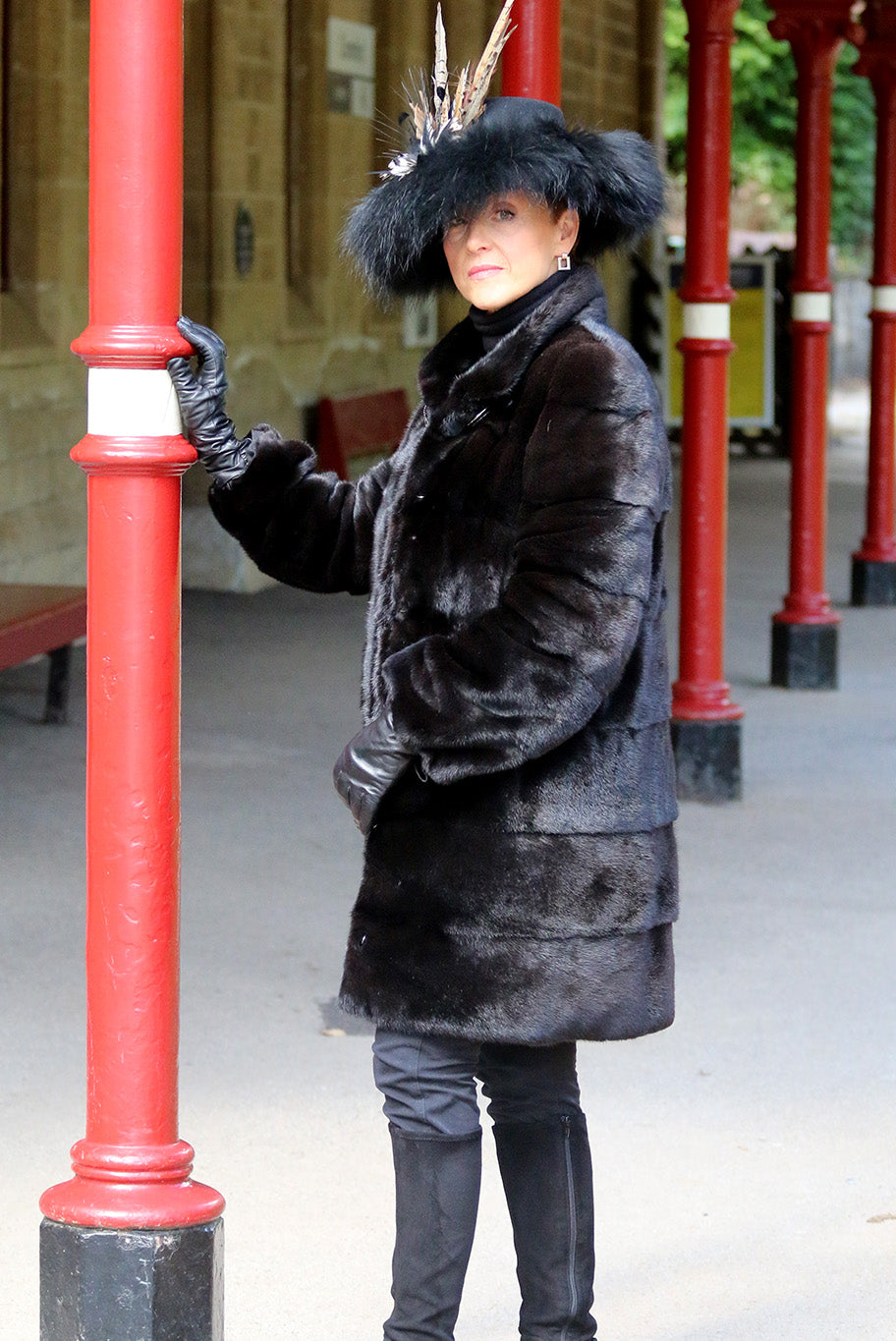 Mink Coat in Black