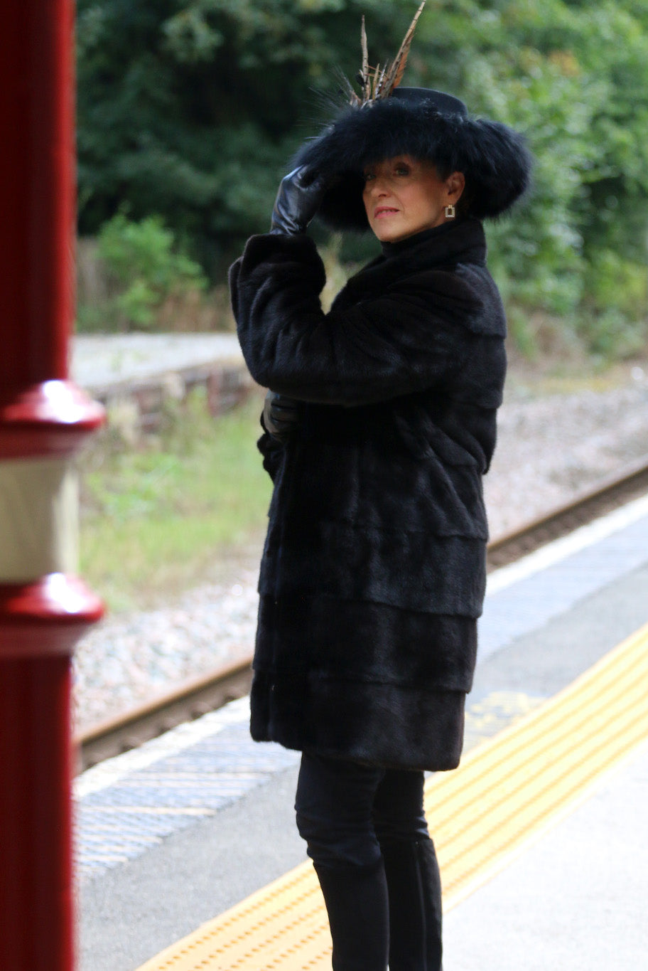 Mink Coat in Black