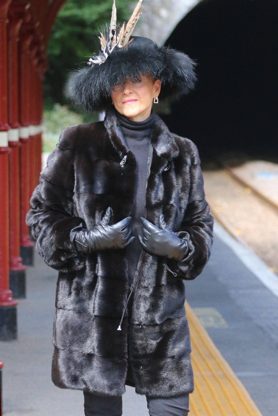 Mink Coat in Black