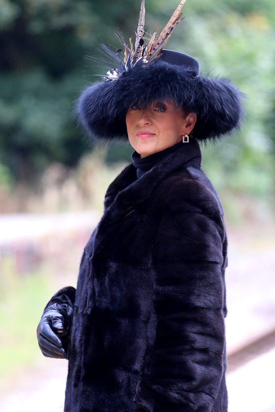 Mink Coat in Black