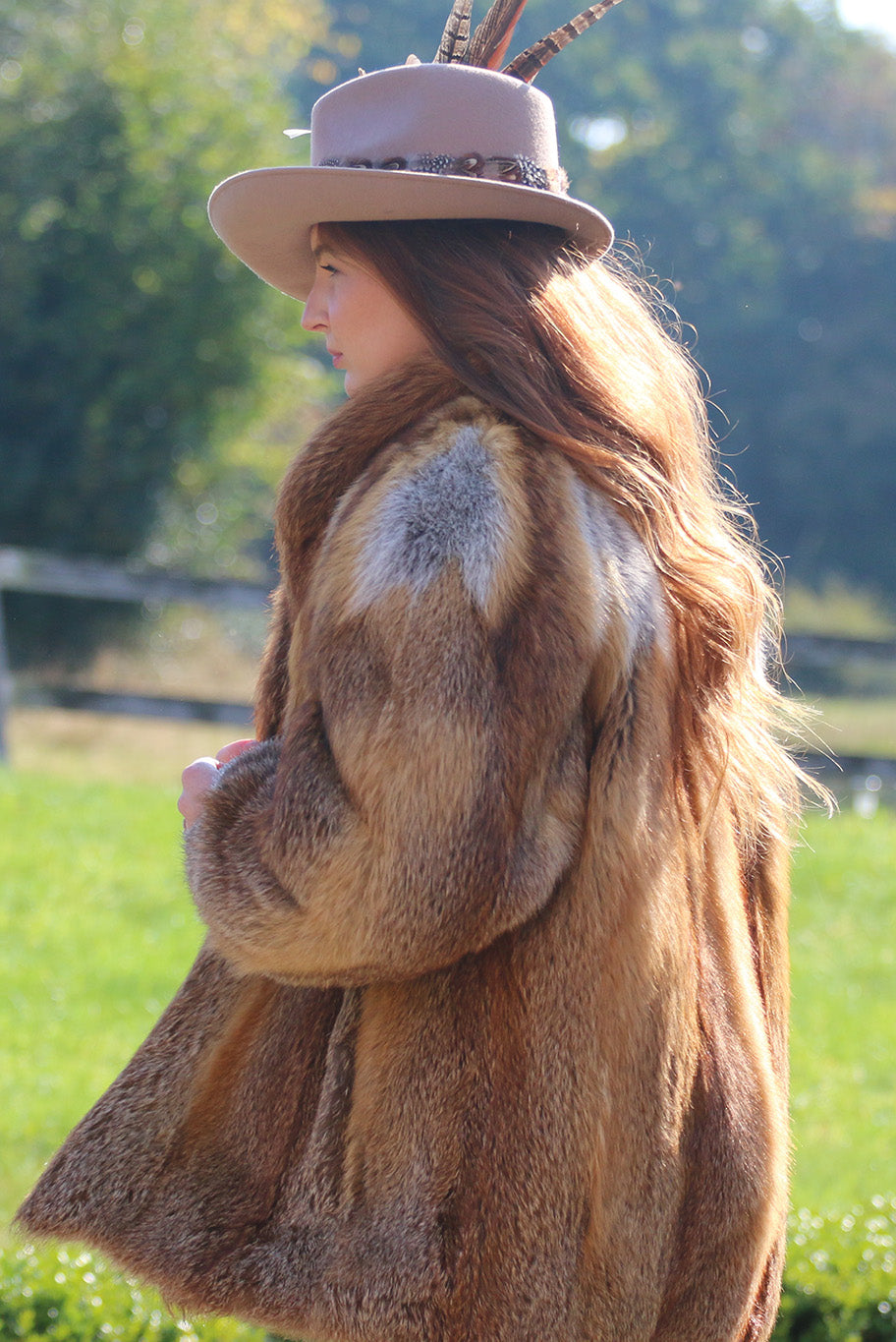 Vintage  fox fur jacket