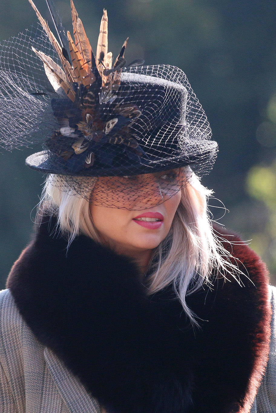 Top Hat Style wool hat in Black