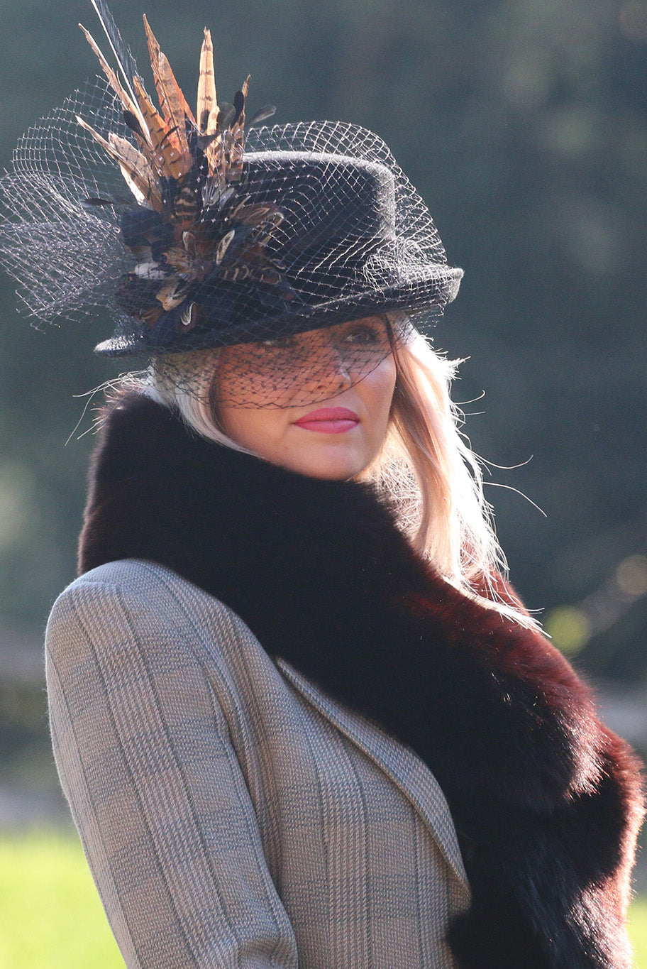 Top Hat Style wool hat in Black