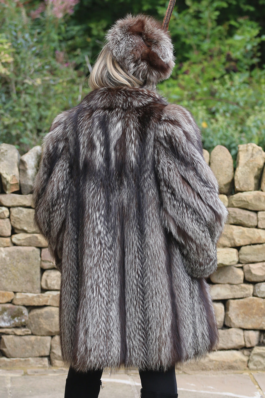 Vintage Vogue Silver Fox Fur coat