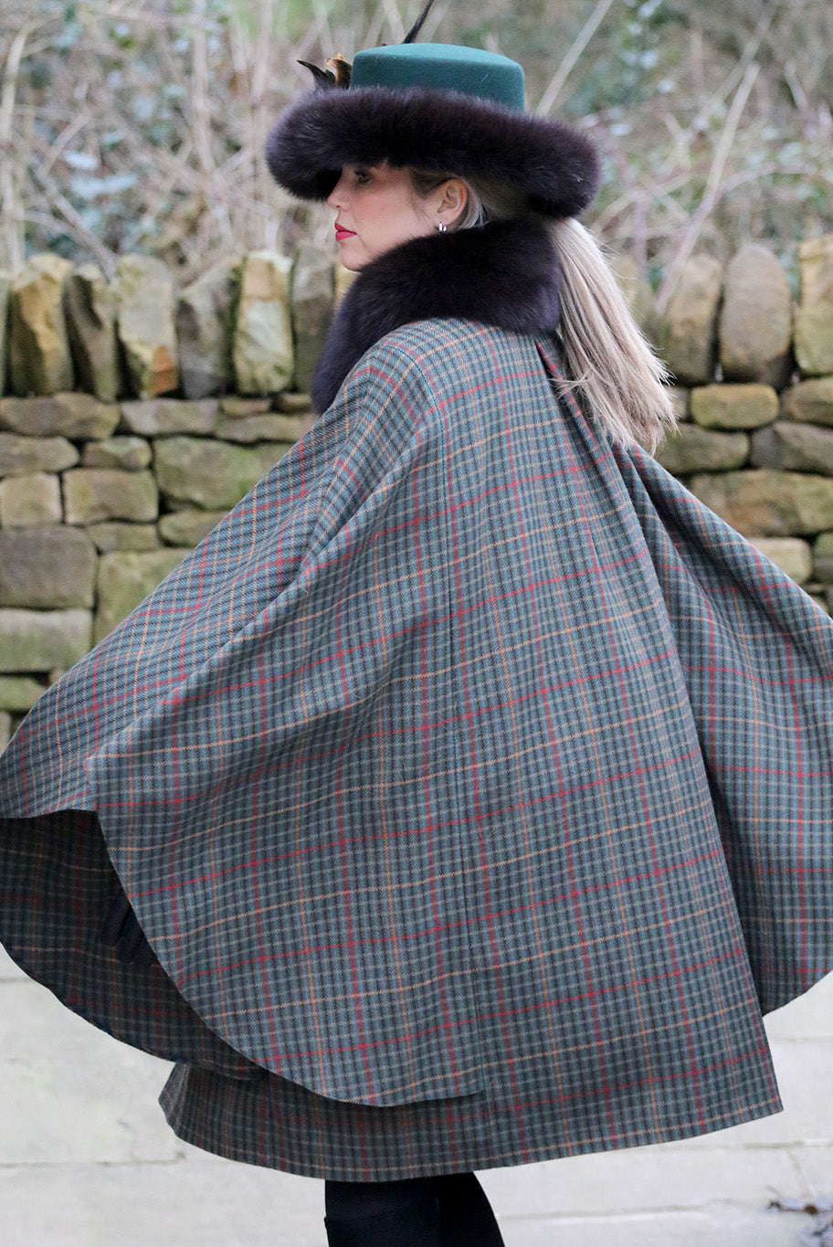 Vintage Wool Cape by Avoca