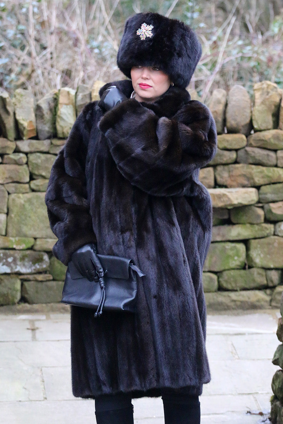 Black Mink Coat