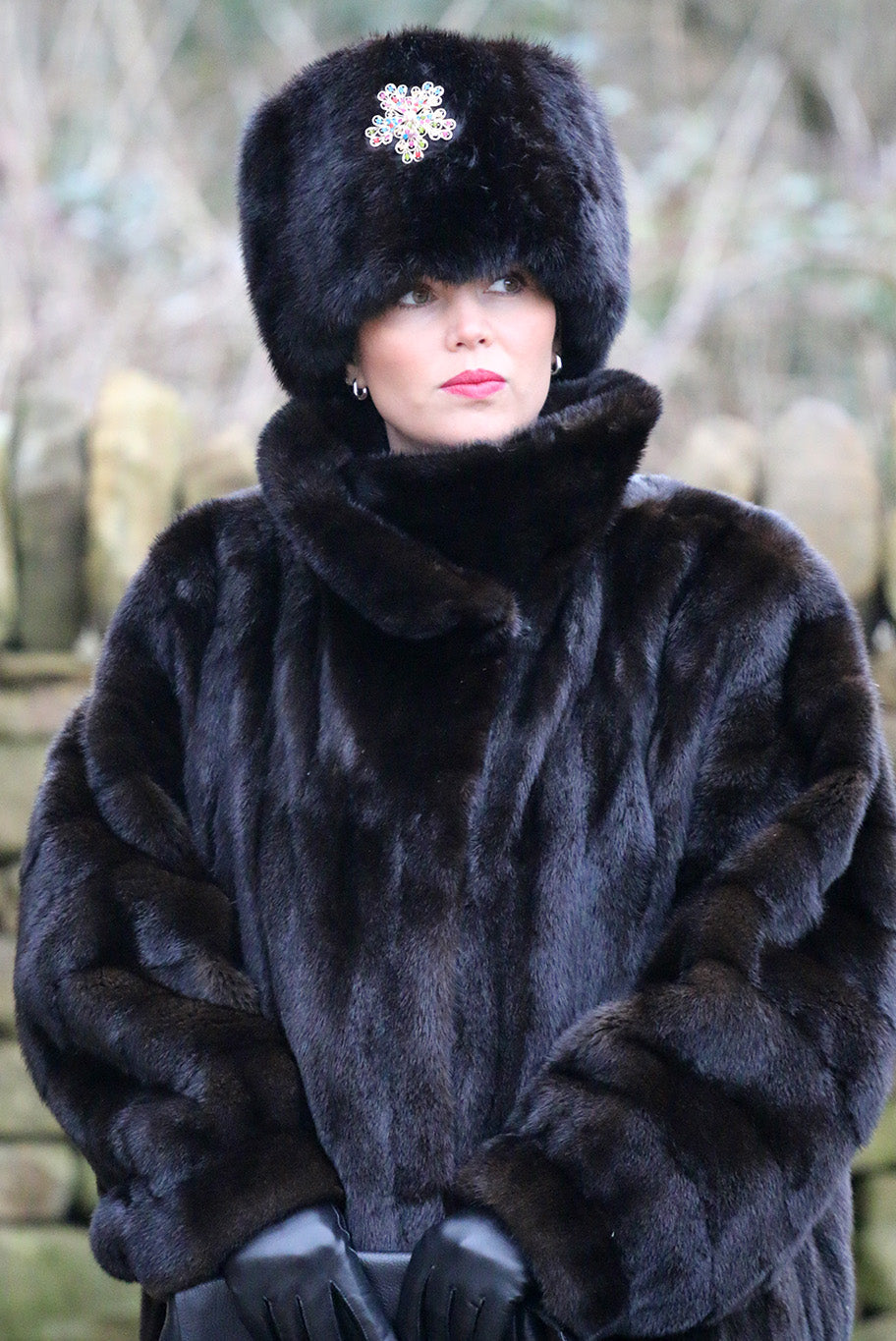 Black Mink Coat