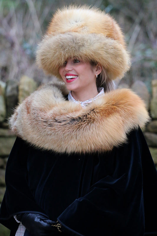 Fox Fur and Wool Hat