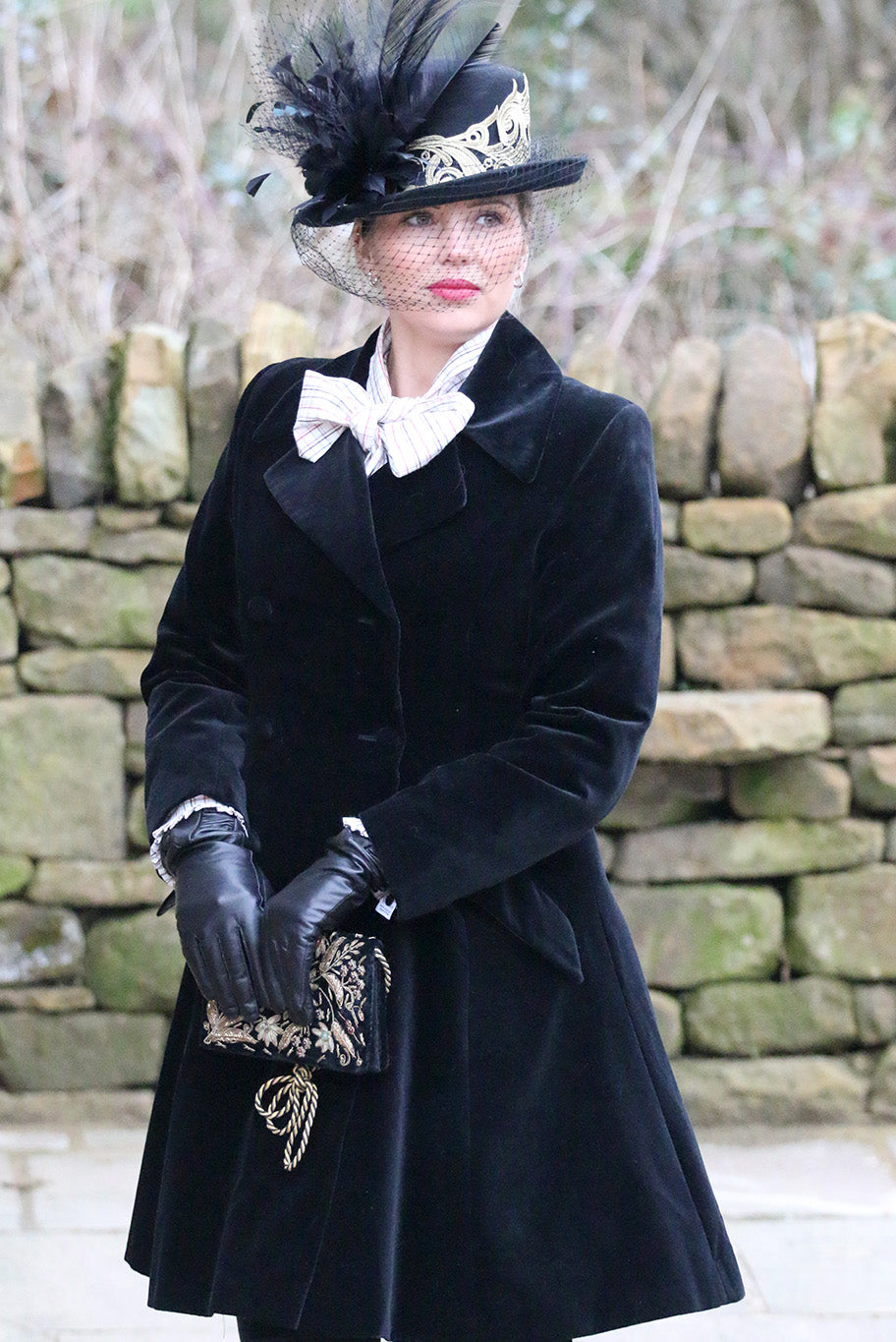 Vintage equestrian style Opera Coat