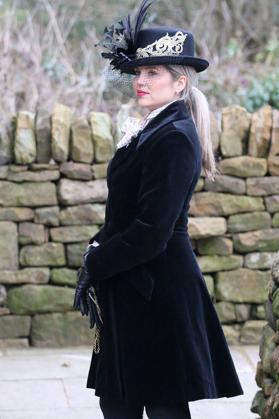 Vintage equestrian style Opera Coat