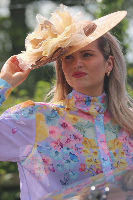 Summer Headpiece in Pale Yellow