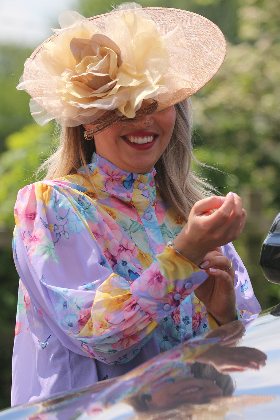 Summer Headpiece in Pale Yellow