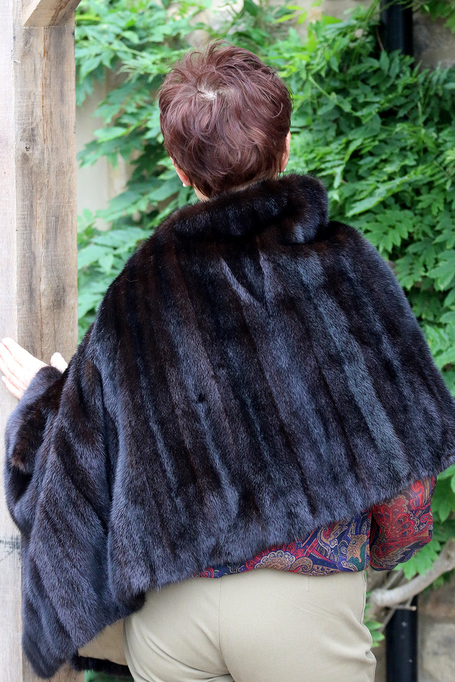Vintage Mink poncho/cape