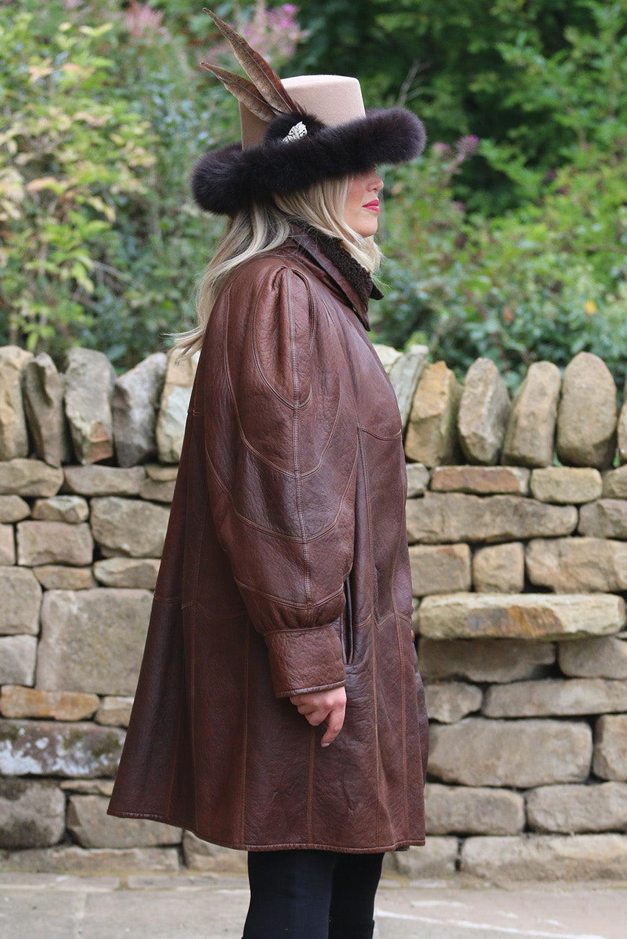 Vintage Lambskin Leather coat