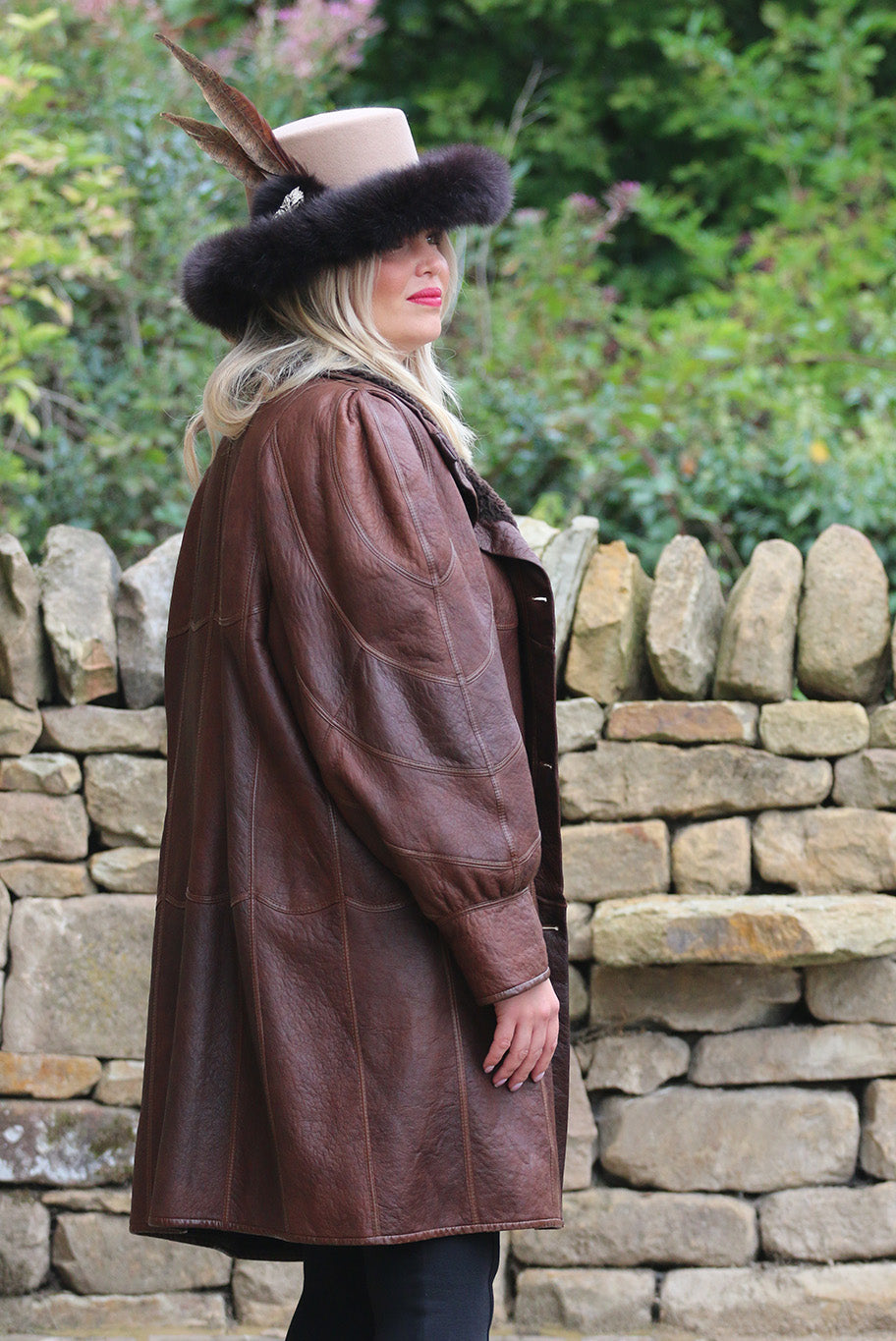 Vintage Lambskin Leather coat