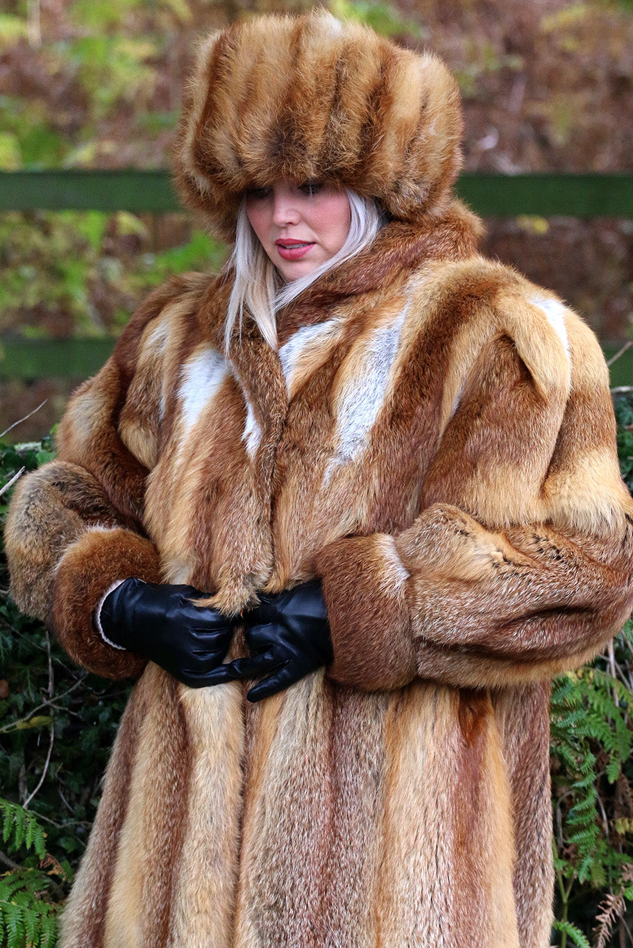 Vintage  fox fur coat