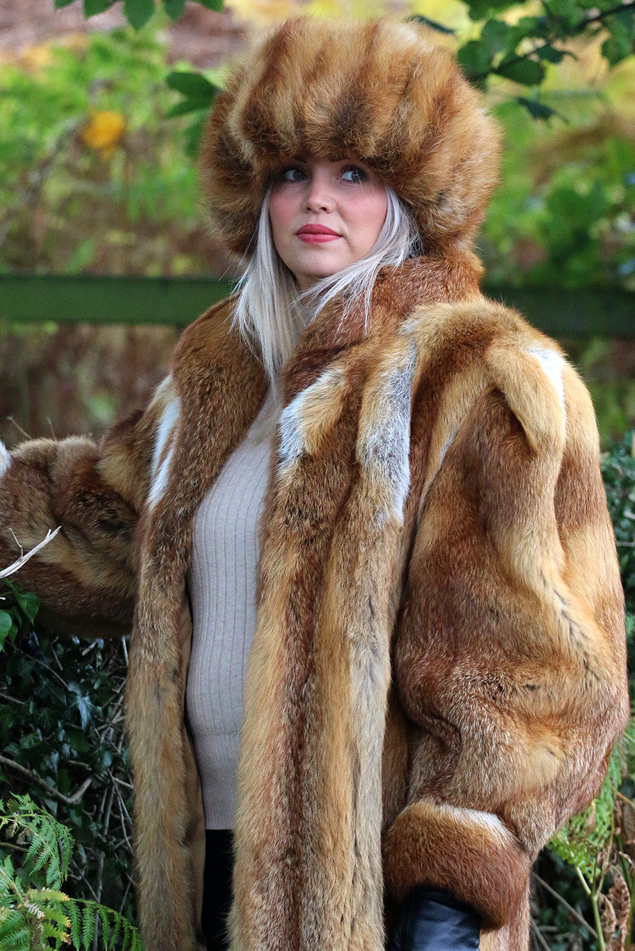 Vintage  fox fur coat