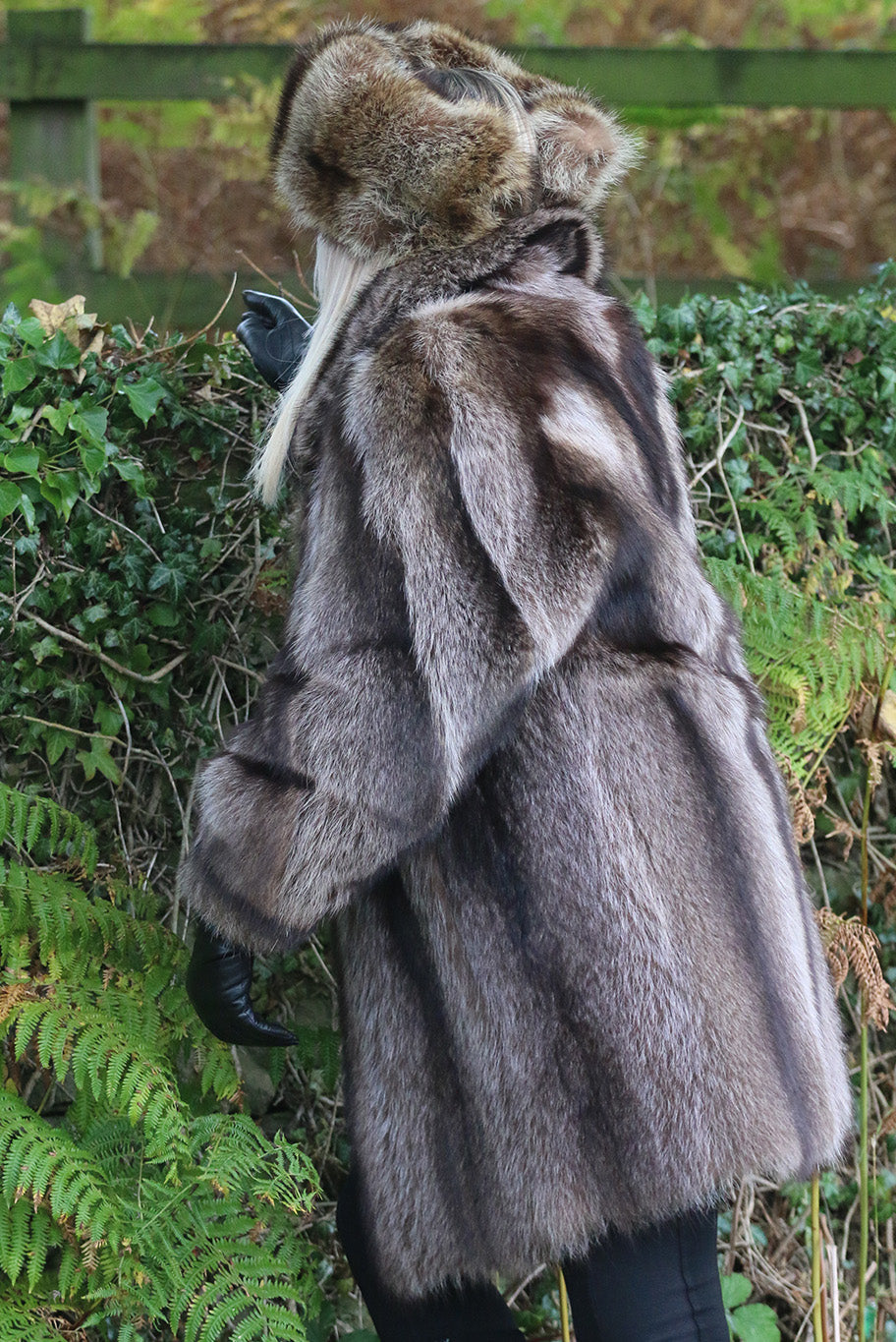 Vintage Racoon Fur coat