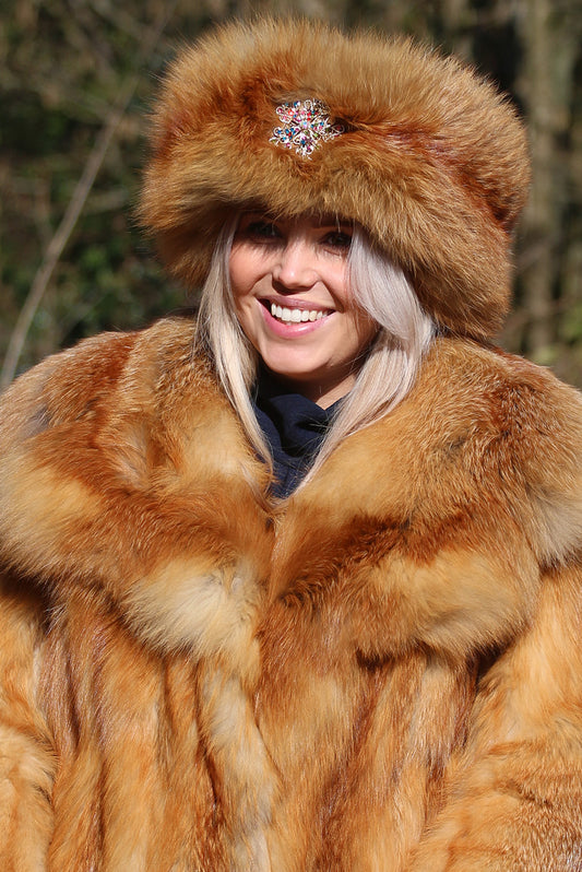 Vintage reworked Fox Fur Headband