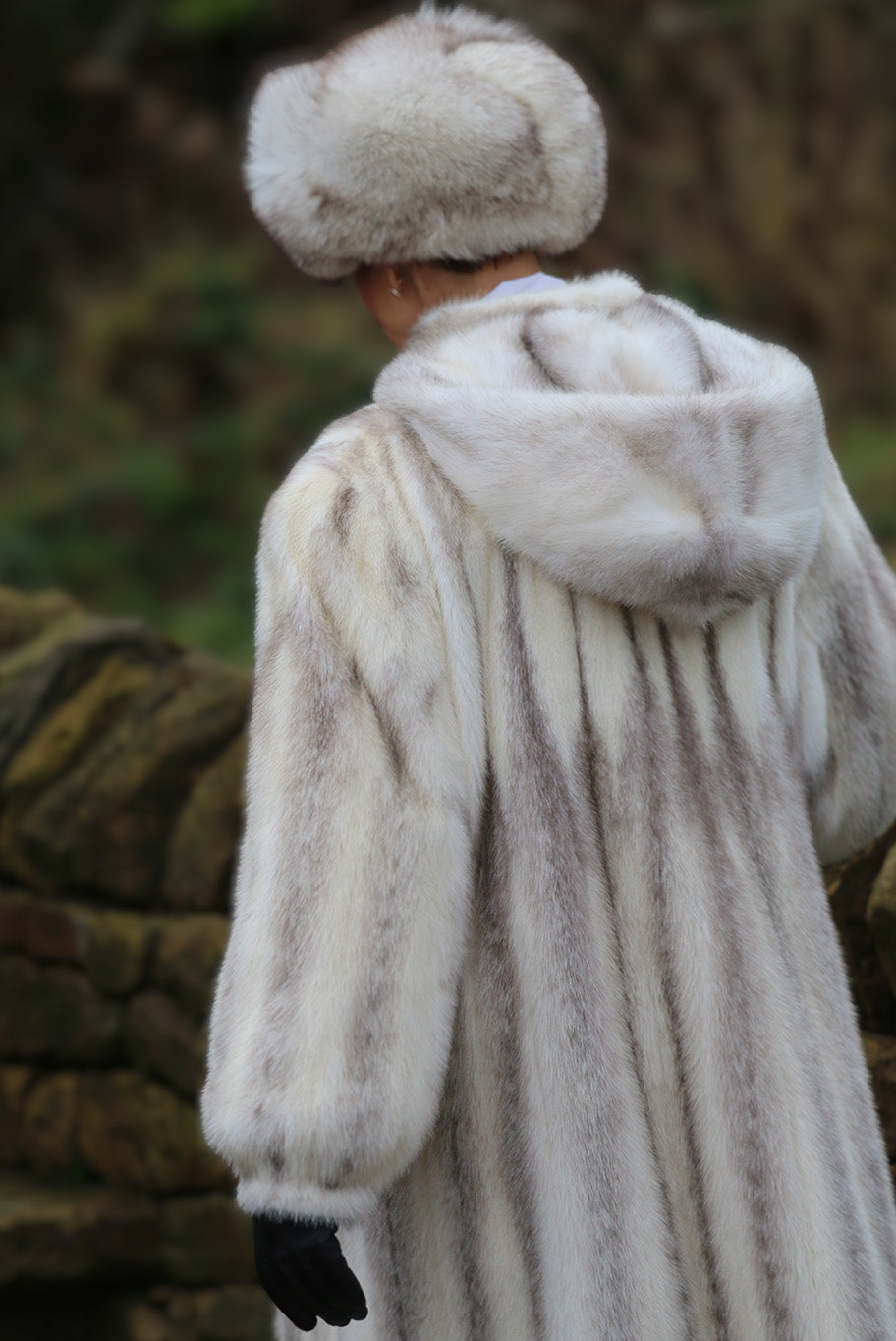 Vintage arctic fox fur hat