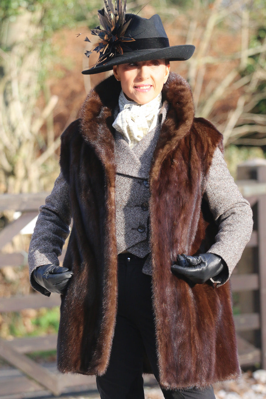 Vintage mink fur gilet