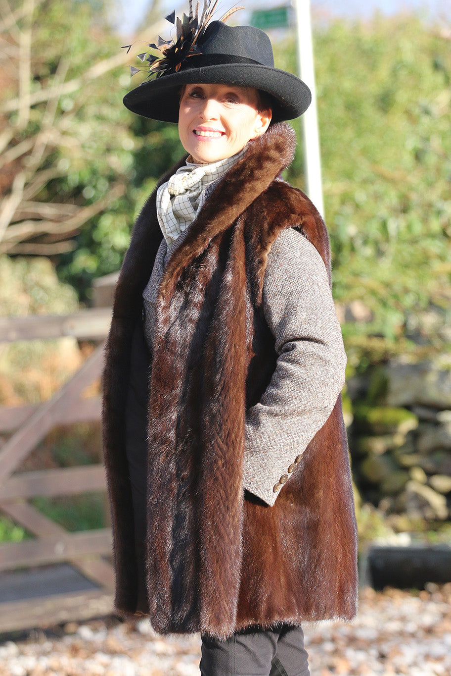 Vintage mink fur gilet