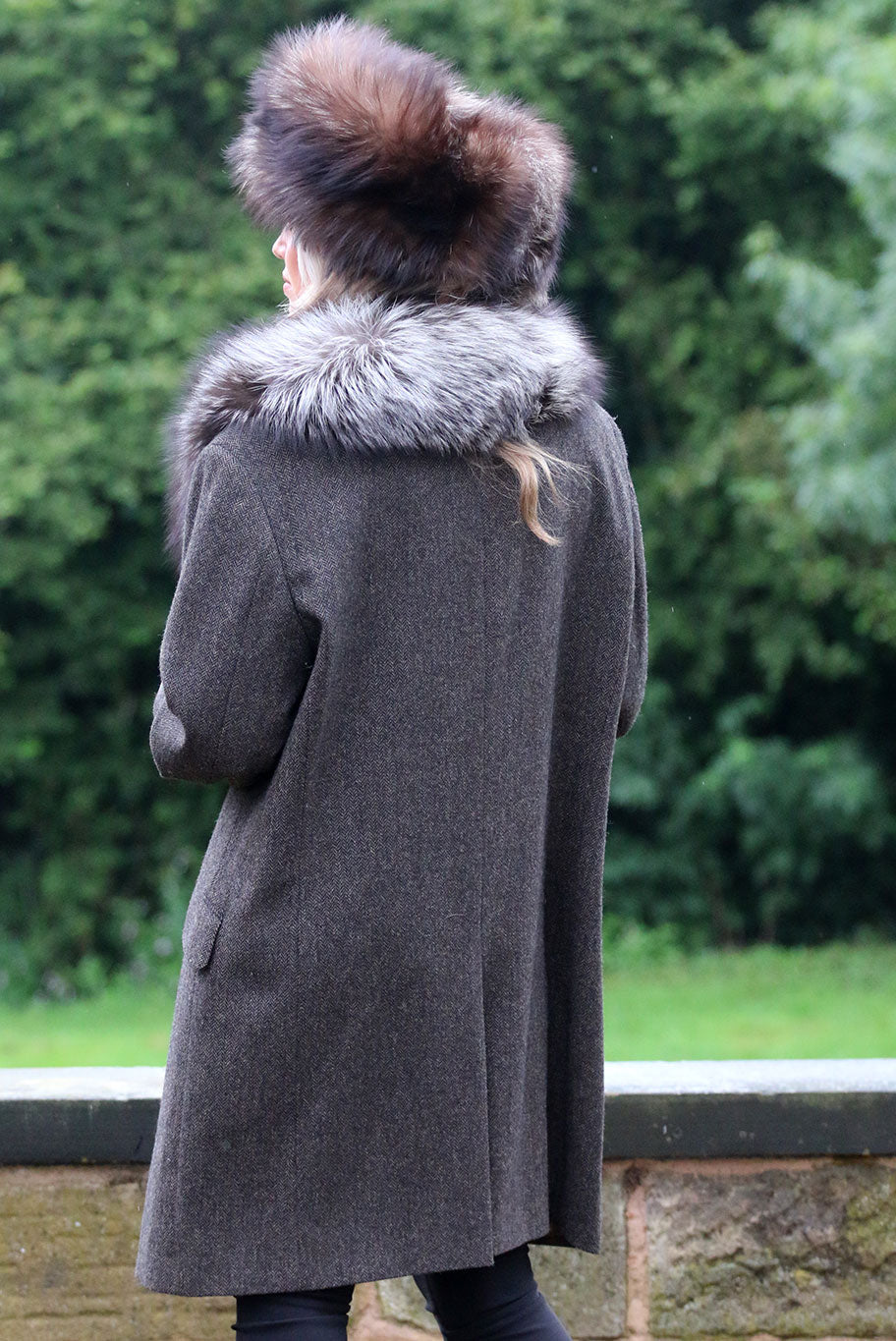 Silver fox fur hot sale coat value