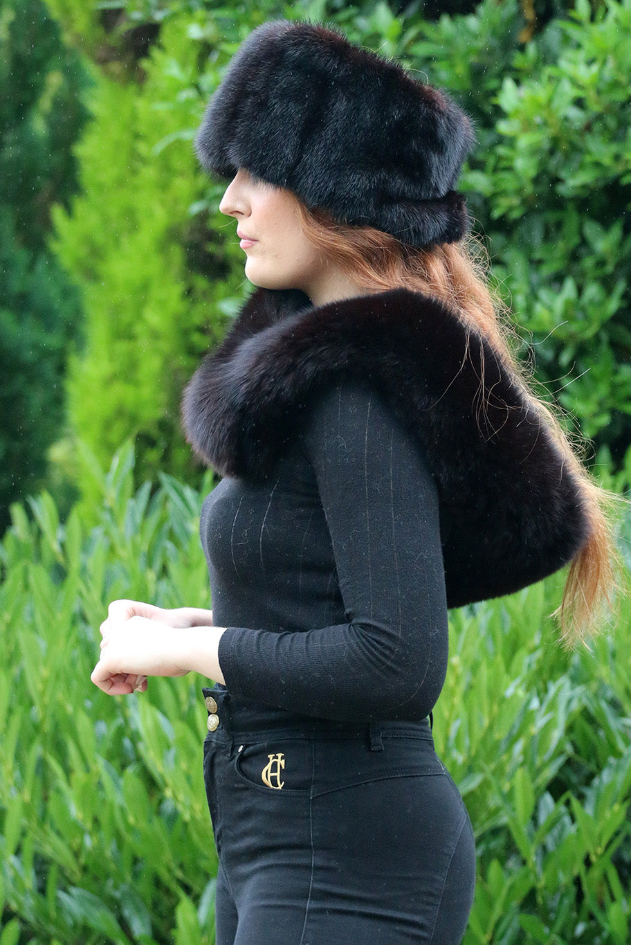 Vintage mink fur collar