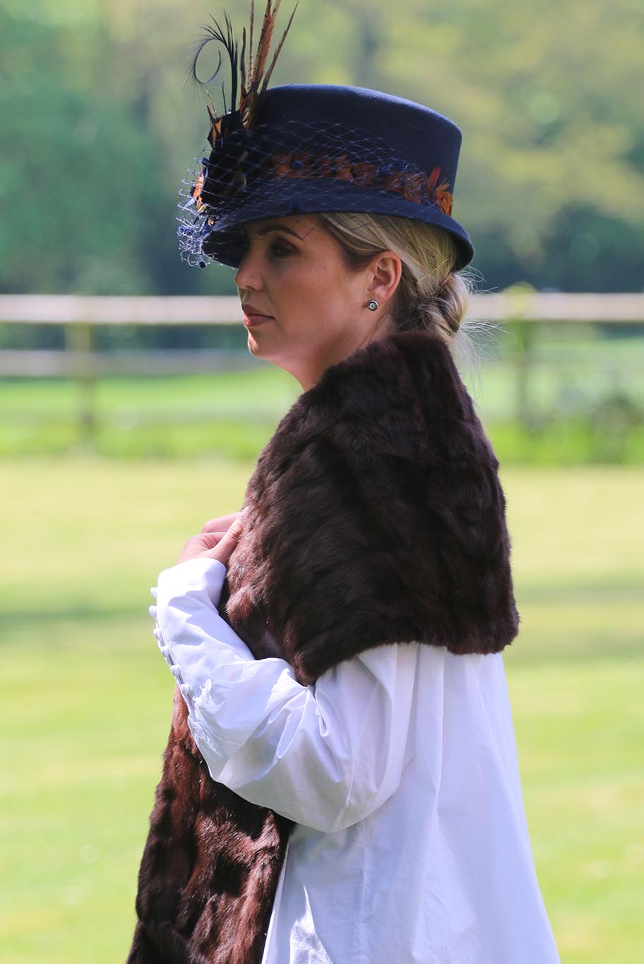 Vintage mink fur wrap