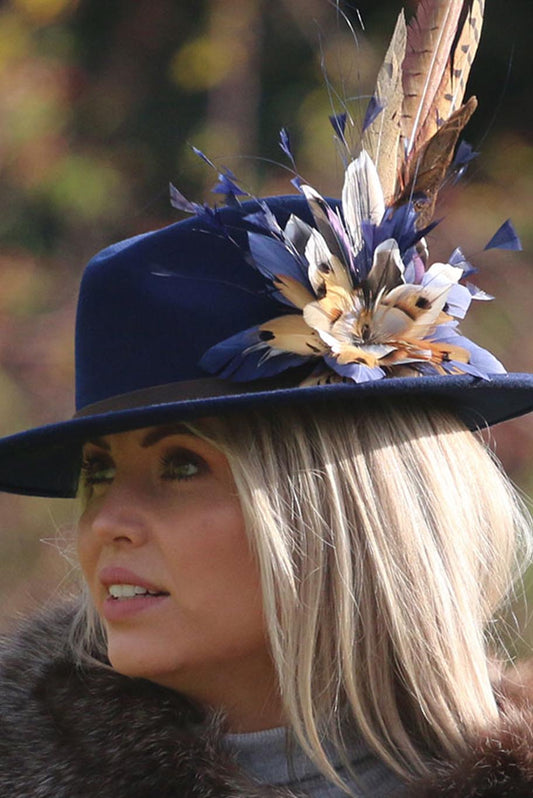 Fedora  hat in navy
